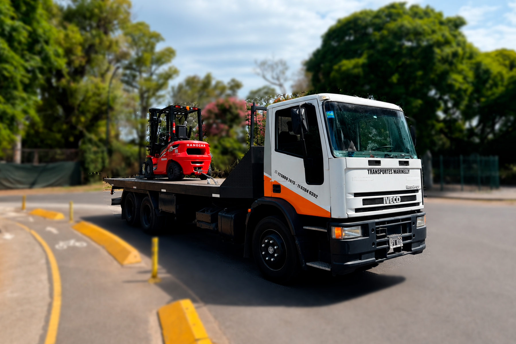 Transporte de autoelevadores