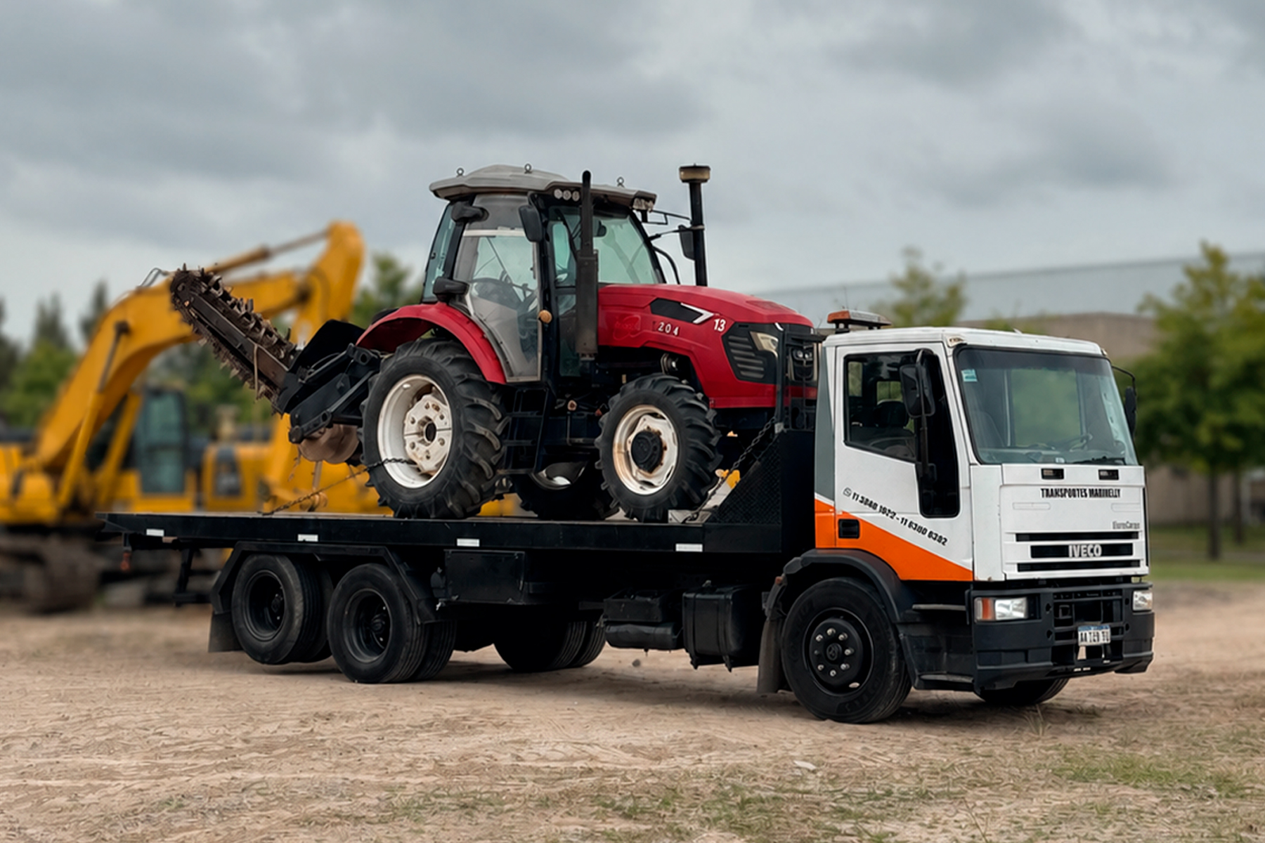 Transporte de maquinaria agrícola