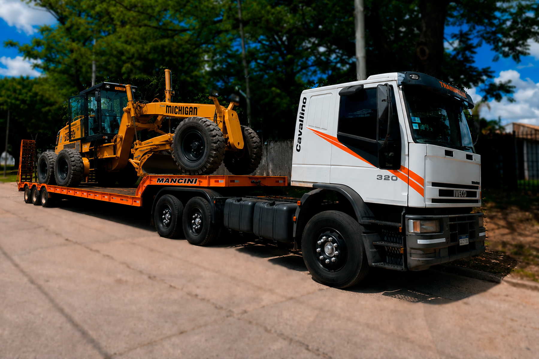 Transporte de motoniveladoras